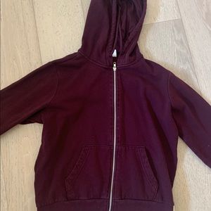 H&M Maroon Zipup Hoodie